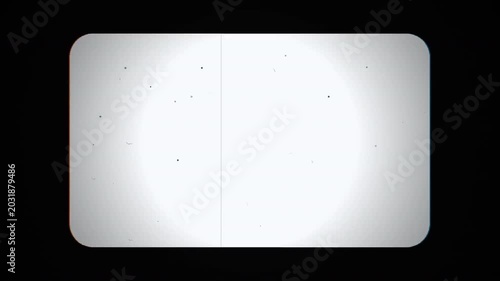Vintage Film Projector Screen with Dust and Scratches, RGB Fringing Animation, Retro Cinema Aesthetic, Jittery Celluloid Texture, Old Movie Roll 4k video