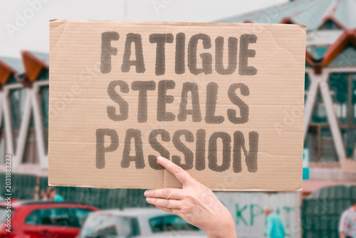 Bild auf Leinwand "Fatigue Steals Passion" Long stressful routines weaken attraction between affectionate loving romantic partners