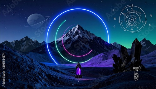 night in the mountains