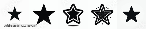 Vector silhouette of star