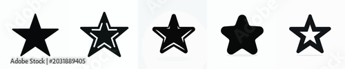 Vector silhouette of star