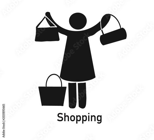 woman with shopping bags