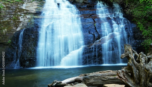 Photos Graceful upper Helton Falls and lush forest