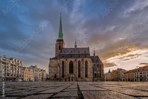 Schilderij op canvas Pilsen Cathedral