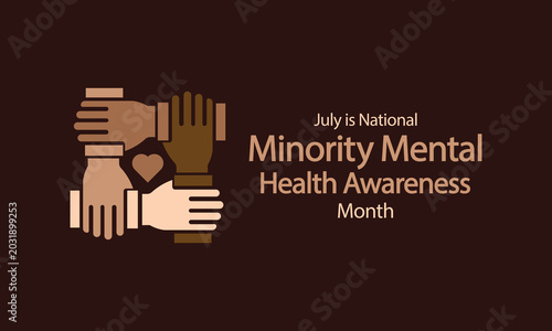 Tableau sur toile Minority Mental Health Awareness Month, observed every July, highlights the unique struggles and systemic barriers faced by racial and ethnic minority communities