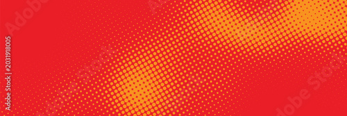 Foto Dots halftone orange color pattern gradient texture