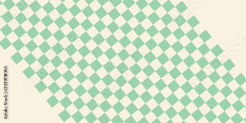 the Seamless Lattice Pattern Vector Repeating Green White Abstract Square Background. eps 10