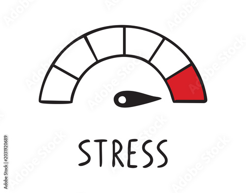 Fotografija Stress indicators over study area