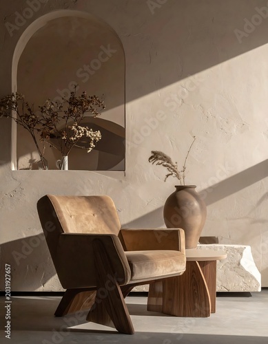 Modern living room interior design.