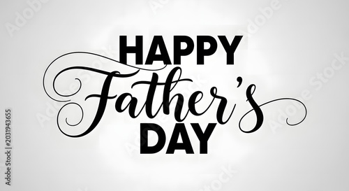white background with black happy fathers day text