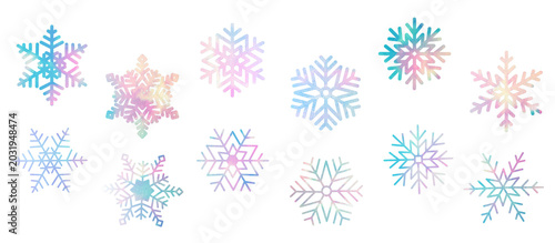 Cuadro en lienzo 雪の結晶