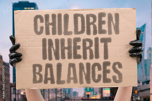 Foto "Children Inherit Balances" Generational borrowing increasingly shapes adulthood before independence fully develops emotionally today