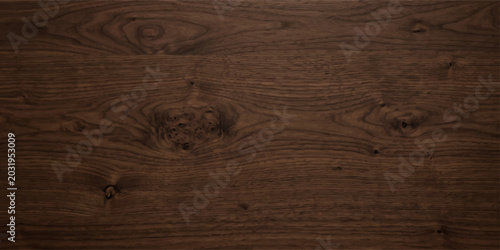 Foto Rich, dark wood texture with prominent grain patterns and natural knots, showcasing the rustic beauty of timber