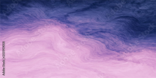 Bild auf Leinwand Swirling abstract clouds in shades of deep purple and soft pink create a mesmerizing, ethereal background, evoking a sense of calm and wonder