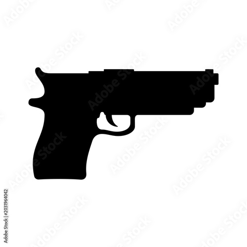 Weapons gun icon design illustration template