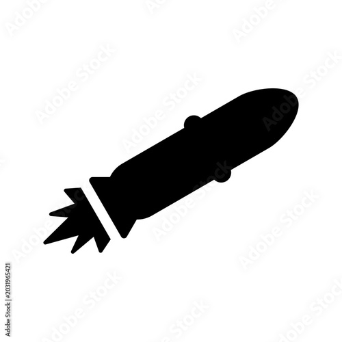 Missile icon design illustration template