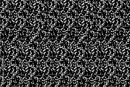 Foto Stereogram with hidden 3D image of a dog, black and white abstract pattern