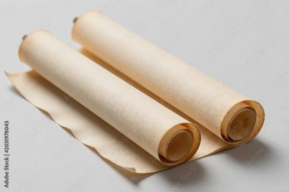 Fototapeta premium Antique Parchment Rolls - Vintage Paper Scrolls