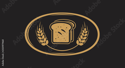 Elegant Wheat And Bread Logo Design Depicting The Essence Of Freshly Baked Products