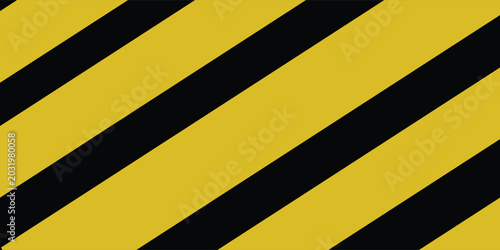 Foto Abstract industrial background with yellow and black diagonal hazard stripes, mo