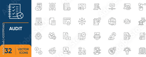 Foto Audit Icon Set