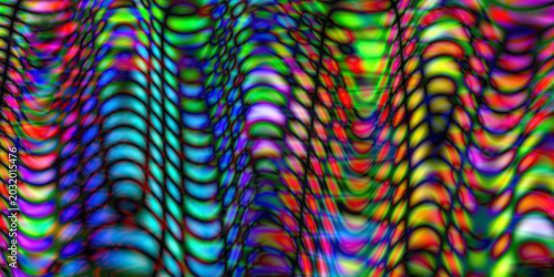 Quadro em tela colorful and wild pattern with black