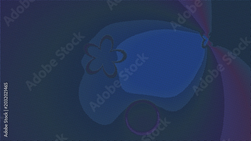 Distraction Free Wallpaper - Cool colors with Gradient Shape background
