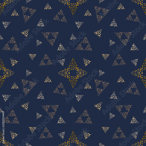 Modern blue ethnic textile geometric design for wallpaper, home decor, clothes, scarf, curtain, tribal, cushion, decorative, scarf 
