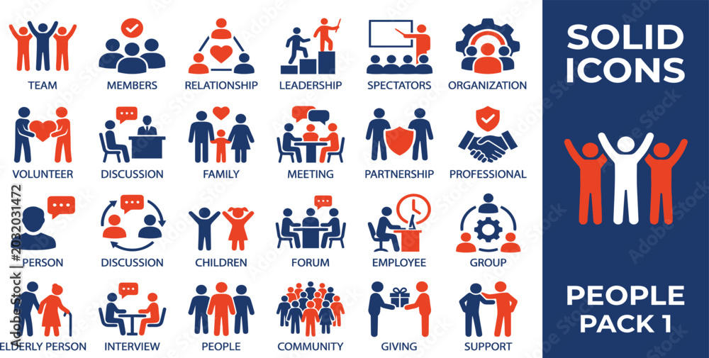 Fototapeta premium business people icon
