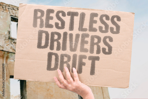 Photography "Restless Drivers Drift" Sleep deprivation increases dangerous daily mistakes