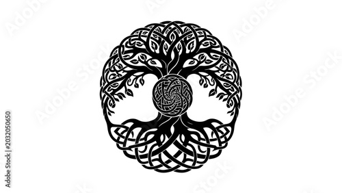 Photos Celtic Tree of Life Knotwork Illustration