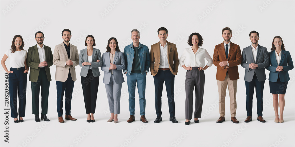 Obraz premium Professional diversity in a corporate setting
