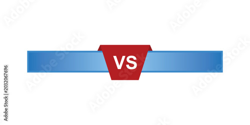 Foto Versus symbol with blue gradient bars