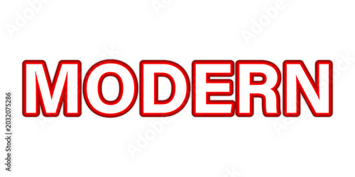 Tableau sur toile Modern Typography on Black Background isolated on Transparent Background