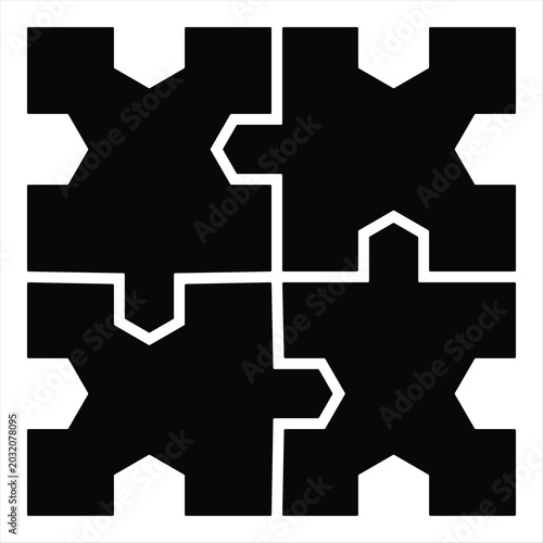 Puzzle  Icon Element For Design