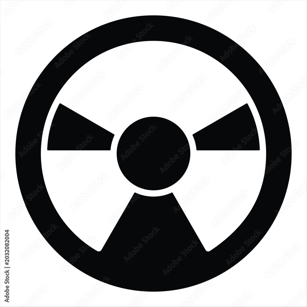 Fototapeta premium Game Steering Wheel Icon Element For Design