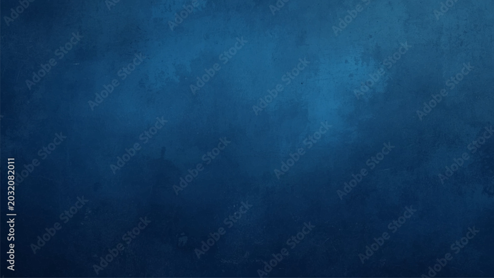 Foto Dark blue textured background, gradient and mottled surface.