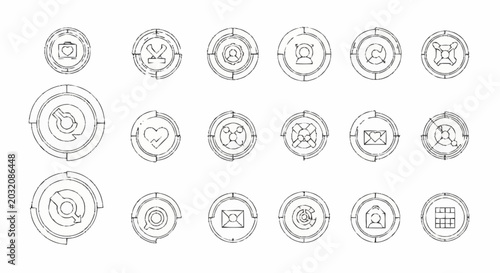Photos Collection of various business icons.