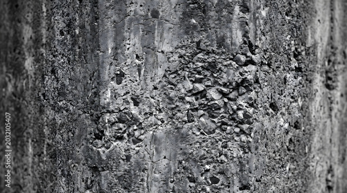 Gritty Concrete Texture Background, Rough Cement Surface, Industrial Grunge Material, Abstract Construction Detail