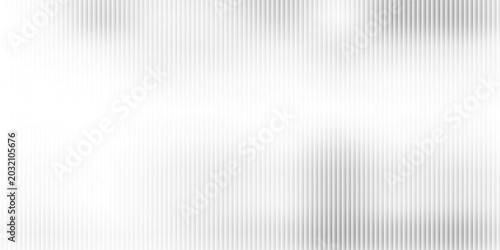 Vector ribbed glass texture background. Light grey white ribbed glass. Mesh gradient. acrylic ribbed bath surface. Ribbed glass background semitransparent overlay. Bath wall window
