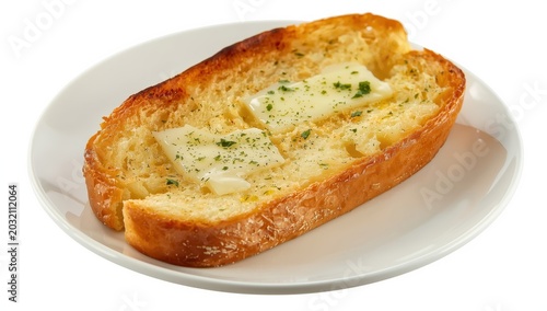 brown garlic bread on dish