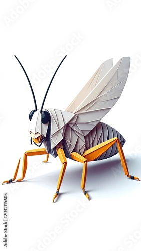 Paper Folding Art Insect Design.