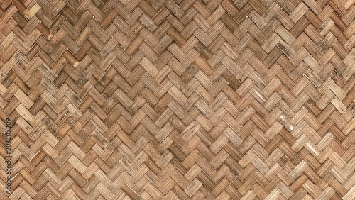 Foto Woven texture background collection featuring traditional bamboo mats, rattan ba