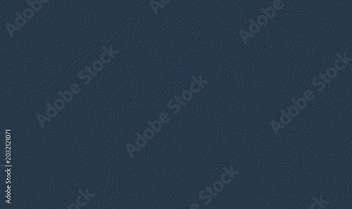 Dark blue leather texture background, navy blue faux leather material surface seamless pattern for upholstery, fashion or 3D interior design