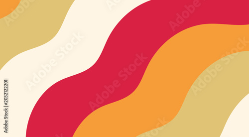 Fotografía Colorful Rainbow Wave Pattern Background, Bright Vibrant Gradient Curves Creating Cheerful and Uplifting Abstract Design