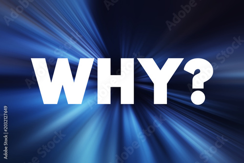 Why question text quote, concept background