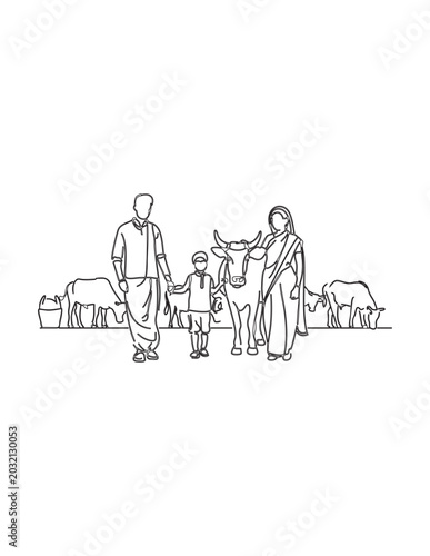 a family is buying their animal 