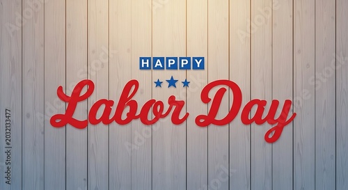 Labor day 250 years anniversary patriotic holiday graphic with wood texture background for celebrations