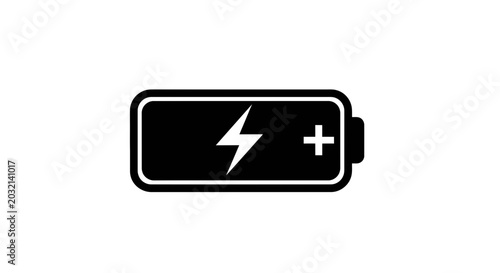 Battery Icon Charging Symbol.