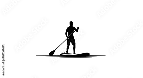Man on Stand Up Paddle Board.